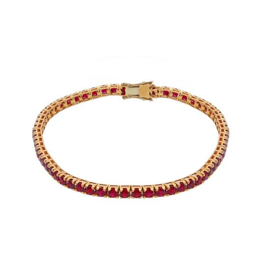 Bracciale Babila Milano Tennis in Oro rosa Rubino 5.20 Ct BBE1407RR1 - BBE1407RR1